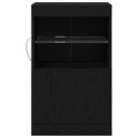 KOMODA LED CZARNY DĄB 41X37X67CM
