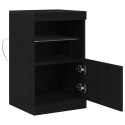 KOMODA LED CZARNY DĄB 41X37X67CM