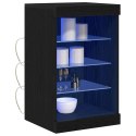 KOMODA LED CZARNY DĄB 41X37X67CM