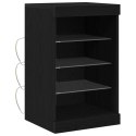 KOMODA LED CZARNY DĄB 41X37X67CM