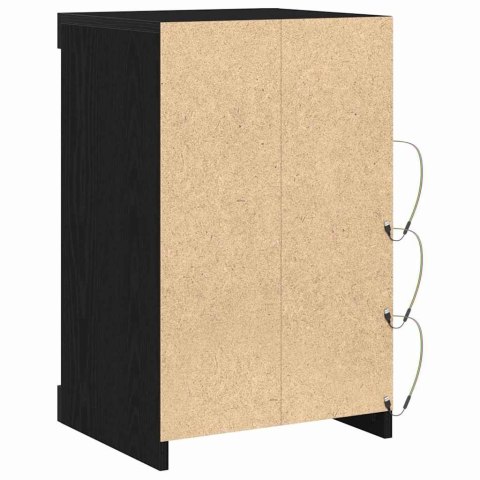 KOMODA LED CZARNY DĄB 41X37X67CM