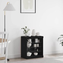 KOMODA LED CZARNY DĄB 60,5X37X67CM