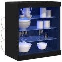 KOMODA LED CZARNY DĄB 60,5X37X67CM