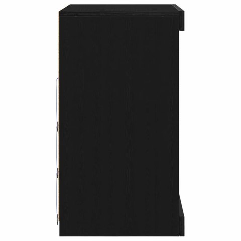 KOMODA LED CZARNY DĄB 60,5X37X67CM