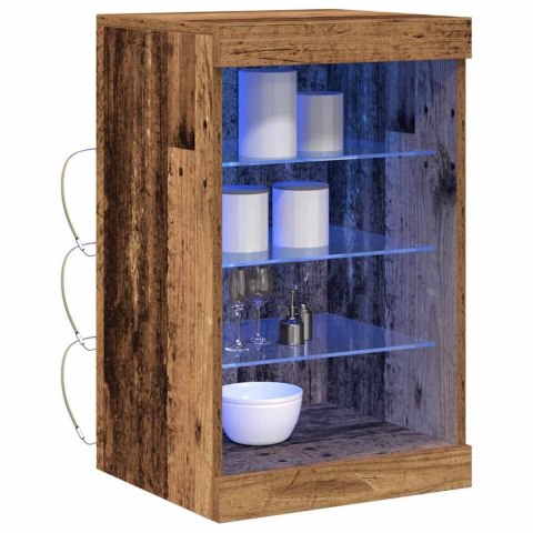 KOMODA LED STARE DREWNO 41X37X67CM