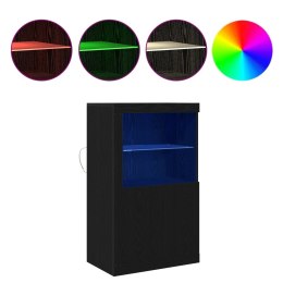 KOMODA LED ZE LED LIGHTS CZARNY DĄB 60,5X37X100CM