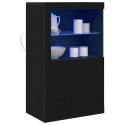 KOMODA LED ZE LED LIGHTS CZARNY DĄB 60,5X37X100CM
