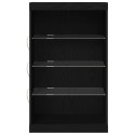 KOMODA LED ZE LED LIGHTS CZARNY DĄB 60,5X37X100CM