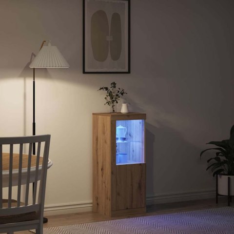 KOMODA LED ZE LED LIGHTS DĄB RZEMIEŚLNICZY 41X37X100CM