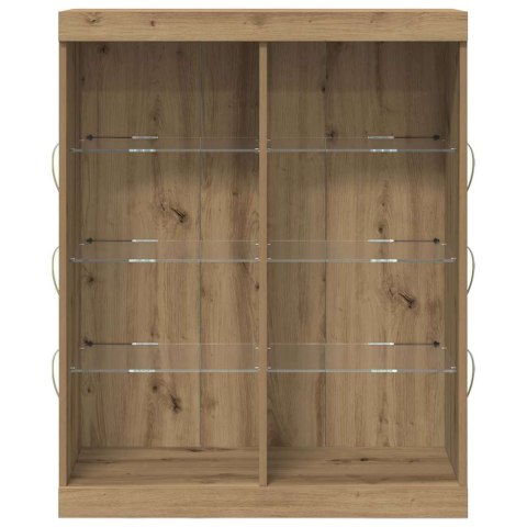 KOMODA LED ZE LED LIGHTS DĄB RZEMIEŚLNICZY 41X37X100CM