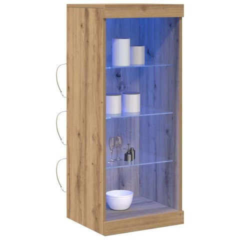 KOMODA LED ZE LED LIGHTS DĄB RZEMIEŚLNICZY 41X37X100CM