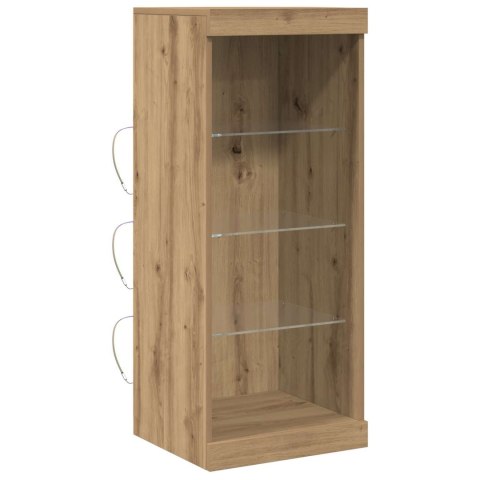 KOMODA LED ZE LED LIGHTS DĄB RZEMIEŚLNICZY 41X37X100CM