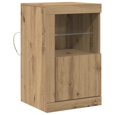 KOMODA LED ZE LED LIGHTS DĄB RZEMIEŚLNICZY 41X37X67CM