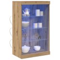 KOMODA LED ZE LED LIGHTS DĄB RZEMIEŚLNICZY 60,5X37X100CM