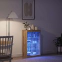 KOMODA LED ZE LED LIGHTS DĄB RZEMIEŚLNICZY 60,5X37X100CM