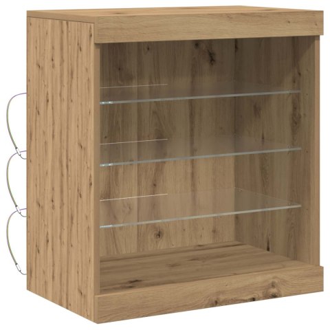 KOMODA LED ZE LED LIGHTS DĄB RZEMIEŚLNICZY 60,5X37X67CM