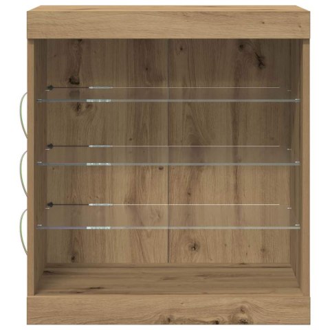 KOMODA LED ZE LED LIGHTS DĄB RZEMIEŚLNICZY 60,5X37X67CM