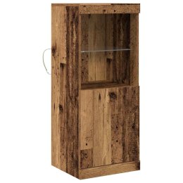 KOMODA LED ZE LED LIGHTS STARE DREWNO 41X37X100CM