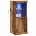 KOMODA LED ZE LED LIGHTS STARE DREWNO 41X37X100CM