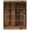 KOMODA LED ZE LED LIGHTS STARE DREWNO 41X37X100CM