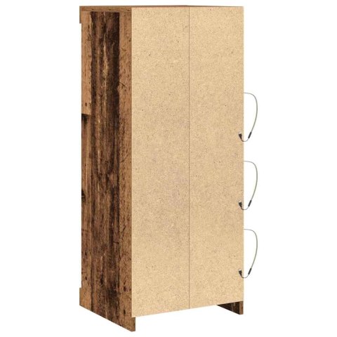 KOMODA LED ZE LED LIGHTS STARE DREWNO 41X37X100CM