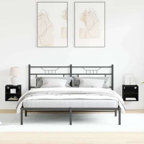 LED ŚCIENNY STOLIK NOCNY Z CZARNY