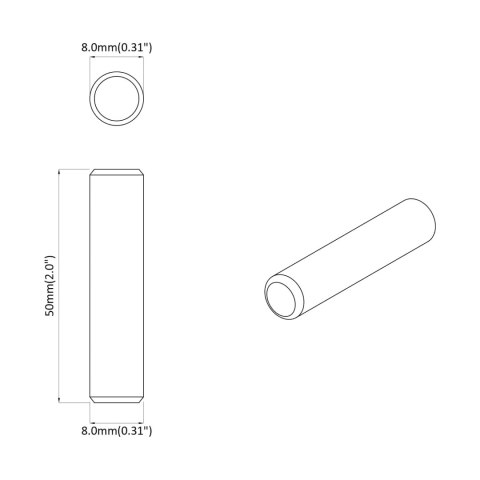 DREWNIANE KOŁKI 12000 SZT. BRĄZOWY LITE DREWNO