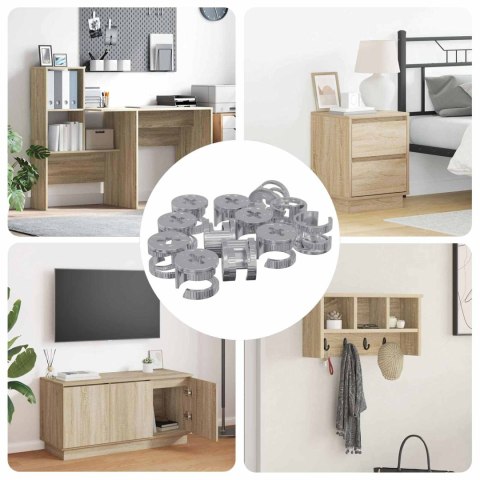 NAKŁADKI Z ZAMKIEM MOTYLKOWYM 4000 SZT. SREBRNY STAL