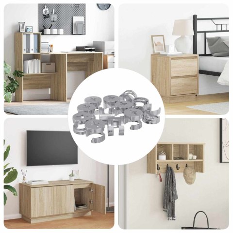 NAKŁADKI Z ZAMKIEM MOTYLKOWYM 8372 SZT. SREBRNY STAL