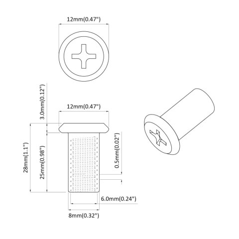 NAKRETKA ZAMKOWA 2857 SZT. SREBRNY STAL