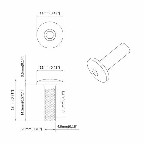NAKRĘTKI OSŁONOWE 8451 SZT. CZARNY ŻELAZO