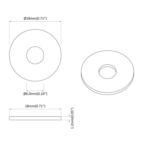 PODKŁADKI 9000 SZT. SREBRNY ŻELAZO