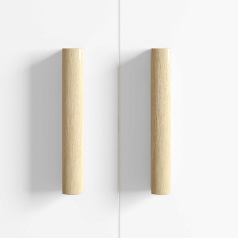 PROSTY UCHWYT 587 SZT. NATURALNY KOLOR DREWNA 130X25X30MM