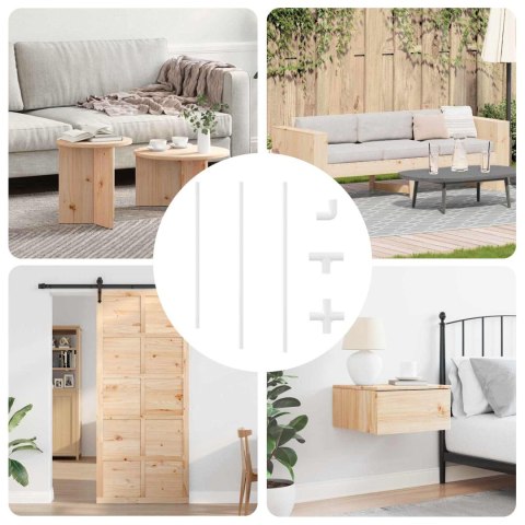 RURA PVC 2 SZT. BIAŁY 12,2X1,8X500MM PP PE