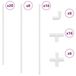 RURA PVC 2 SZT. BIAŁY 12,2X1,8X500MM PP PE