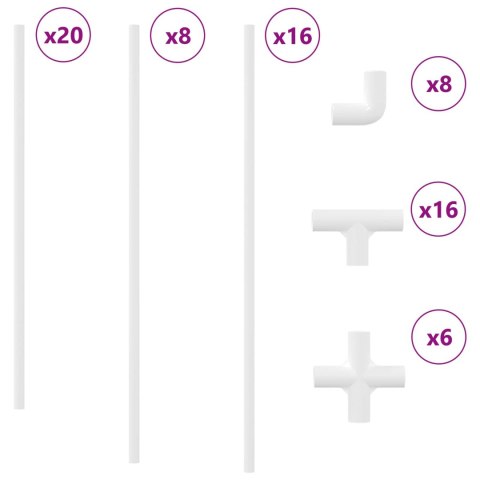 RURA PVC 2 SZT. BIAŁY 12,2X1,8X500MM PP PE