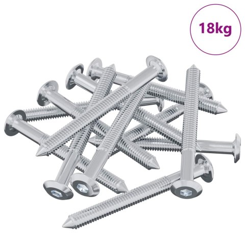 ŚRUBA 1600 SZT. SREBRNY M6X60MM STAL