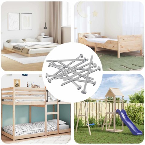 ŚRUBA 800 SZT. SREBRNY M6X120MM STAL