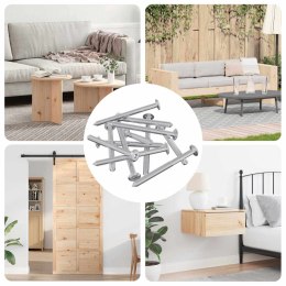 ŚRUBY MEBLOWE 1400 SZT. SREBRNY STAL