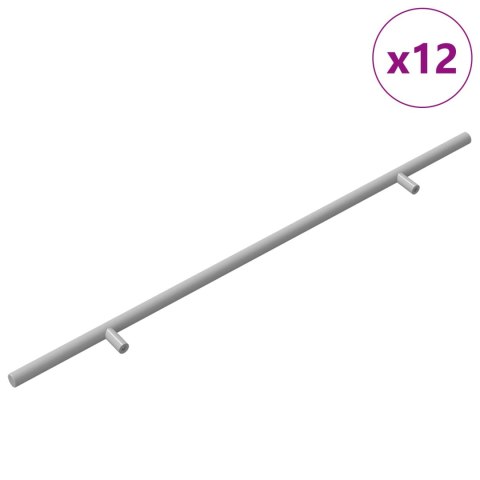 UCHWYT 12 SZT. SREBRNY 500MM STAL