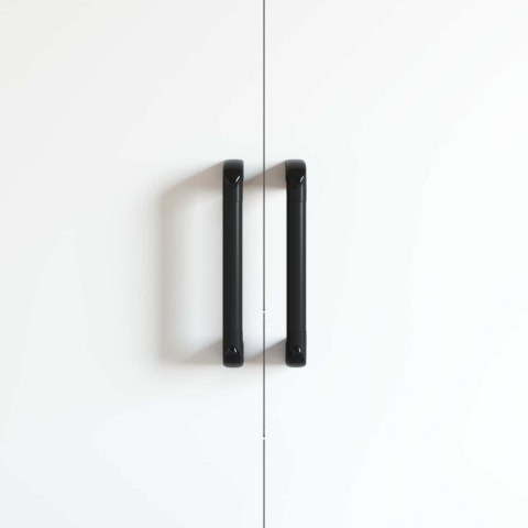 UCHWYT GŁADKI 2 SZT. CZARNY 380X34X85MM ALUMINIUM I PP