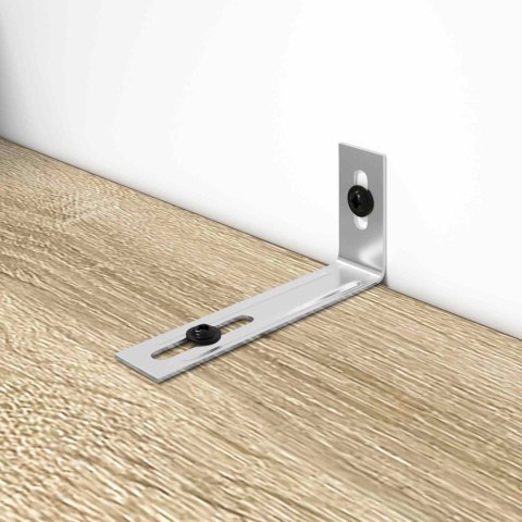 UCHWYT ANTYPRZEWRÓCENIA GŁADKI 1268 SZT. SREBRNY ŻELAZO