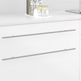 UCHWYT DO SZAFKI 2 SZT. SREBRNY 800MM STAL NIERDZEWNA