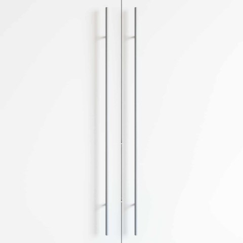 UCHWYT DO SZAFKI 2 SZT. SREBRNY 900MM STAL NIERDZEWNA