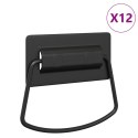UCHWYTY DO SZAFEK 12 SZT. CZARNY 85X45MM METAL