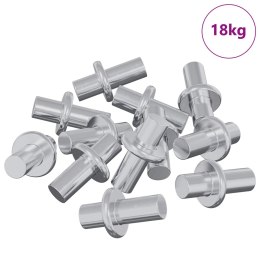 WIESZAK NA PÓŁKI 4500 SZT. SREBRNY 8,6X8,6X14,6MM STAL