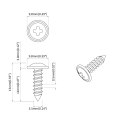 WSUWANY GWÓŹDŹ 16364 SZT. CZARNY 3,5X12MM ŻELAZO