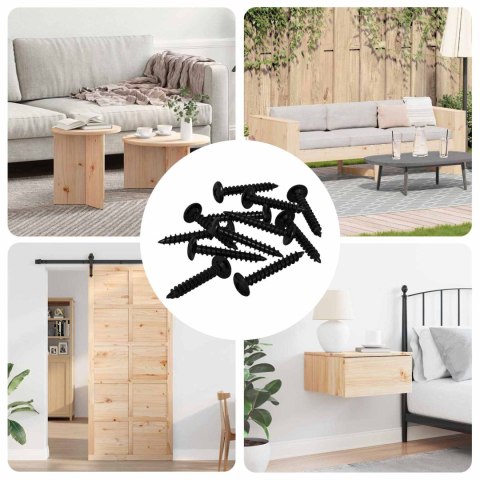 WSUWANY GWÓŹDŹ 9000 SZT. CZARNY STAL