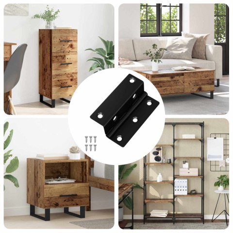 ZAWIAS 537 SZT. CZARNY 38X17X60MM ŻELAZO