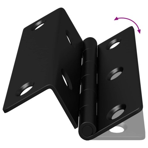 ZAWIAS 537 SZT. CZARNY 38X17X60MM ŻELAZO